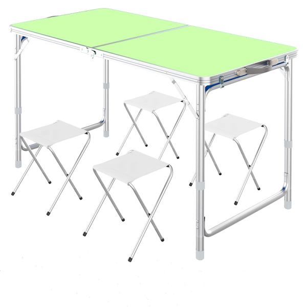 Sí, en el jardín exterior de la granja de aluminio maleta plegable escritorio portátil para fácil transporte