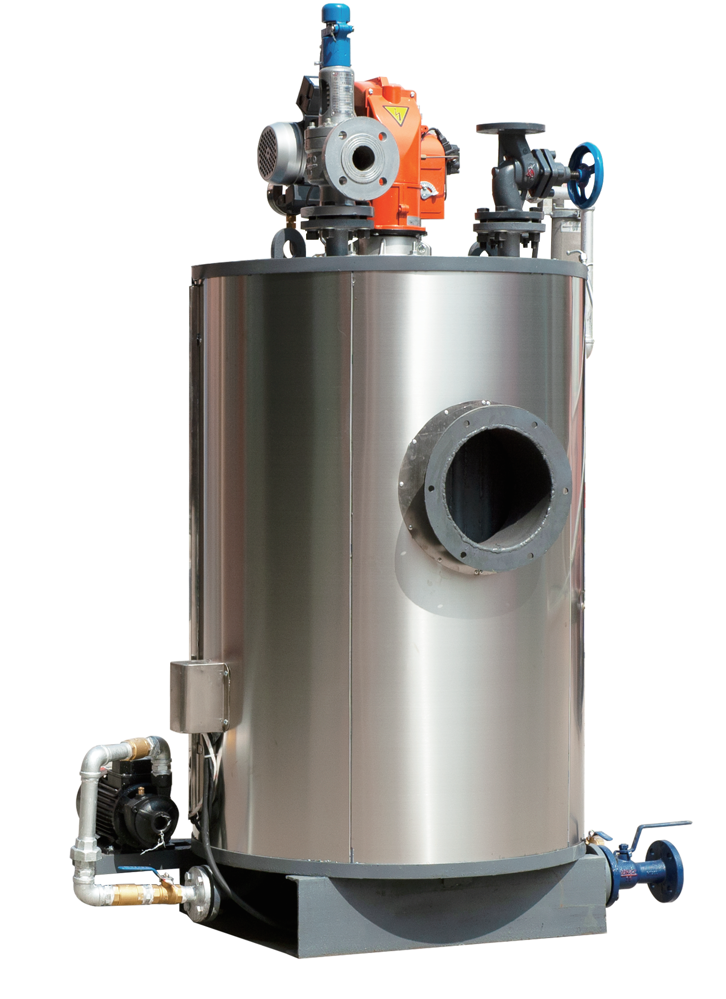 Vertical Oil / Gas Fired Package Steam Boiler Heating Systems 25 Bar