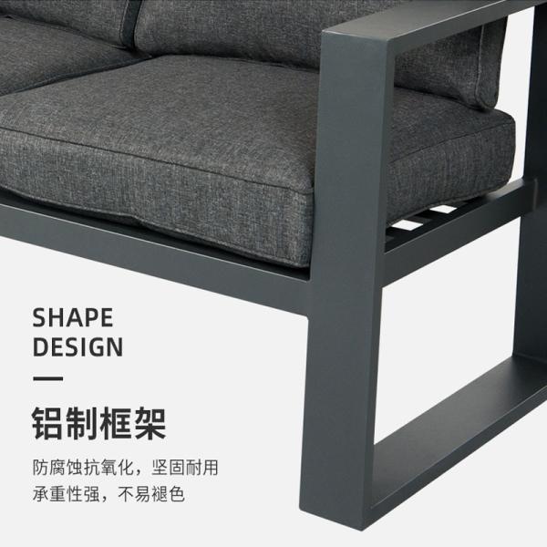 Modern Style Metal Sofa Set with Customizable Options Retail Shops' Must-Have