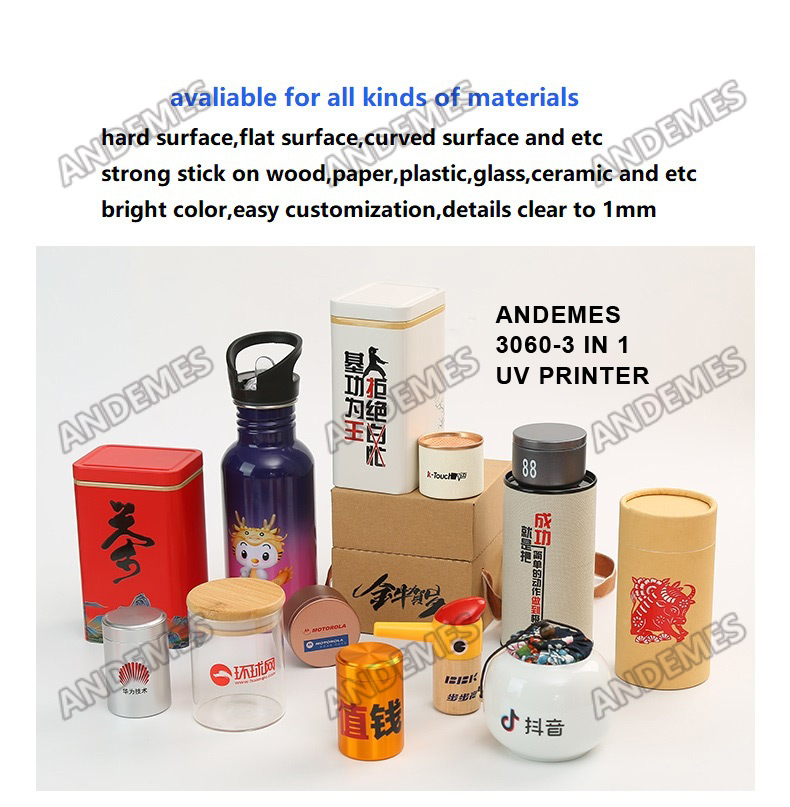 LED UV Flatbed and Roll to Roll Printing A3 Size UV DTF Printer with Maintop Software