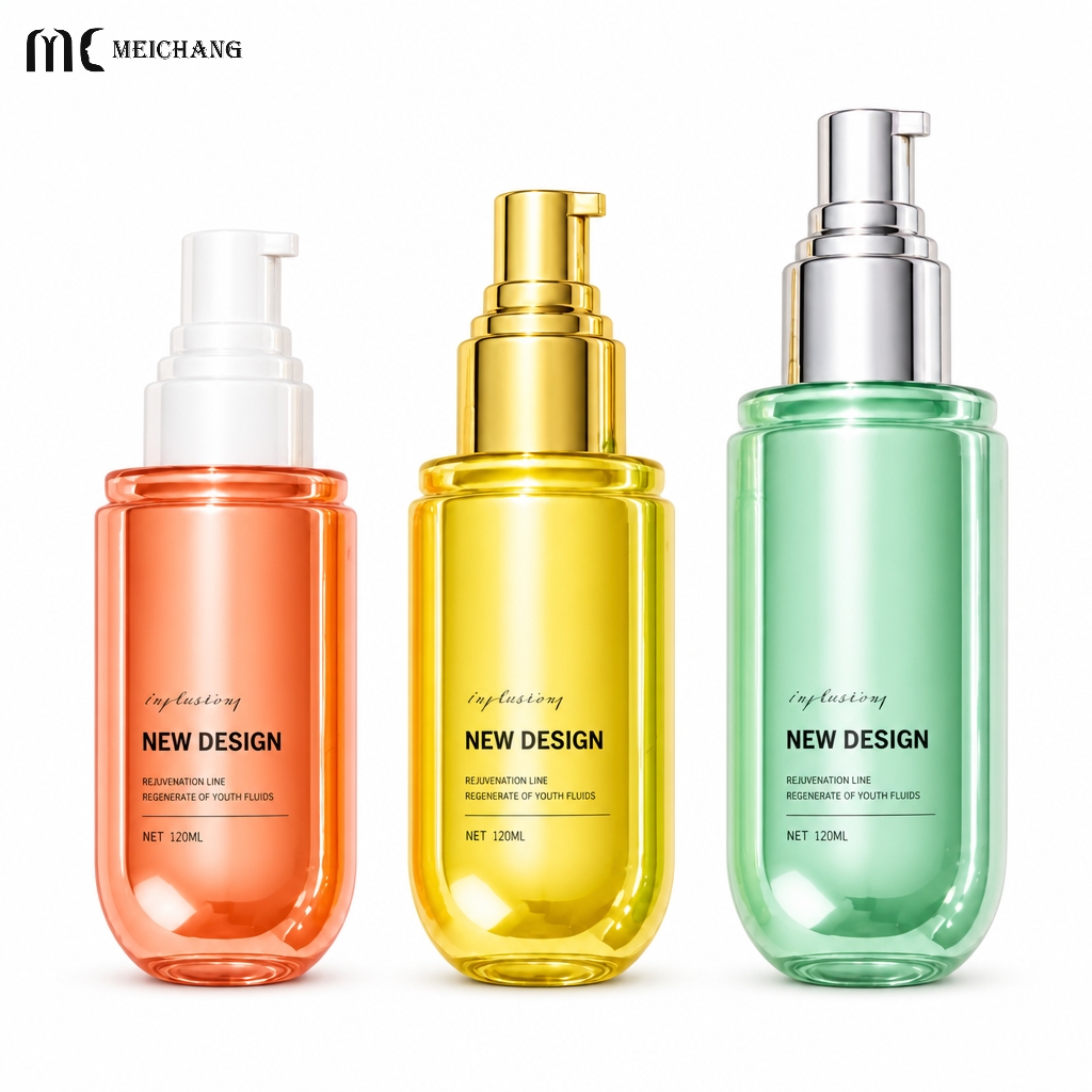 40ml 60ml 80ml 100ml 120ml Eco-Friendly Pill-Shaped PCR PET Cosmetic Bottle with Interchangeable Fine Mist Spray & Lotion Pump for Body Oil & Skincare(MC-444)