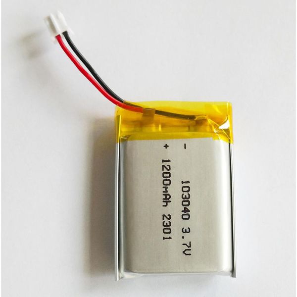 Dimension 10.1x30.5x41mm Soft Package Solid State Battery 3.7V 1200mAh LiCoO2 Pouch Cell CE Certified Charge Rate 1C