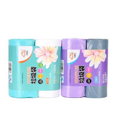 Recycled Materials PE Plastic Star Seal Trash Bags On Roll For Eco Friendly Living