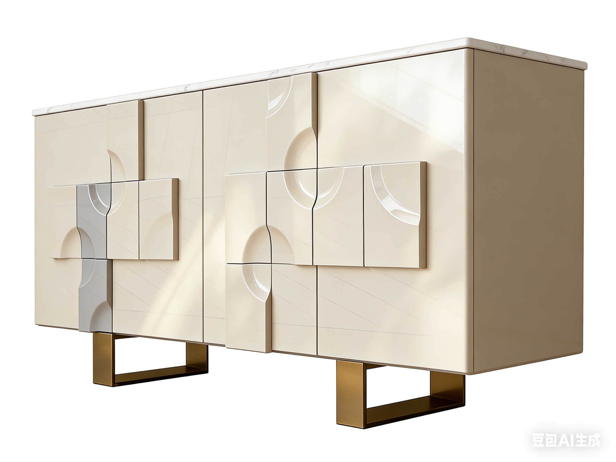 High Quality Modern and Simple Wood Sideboard Buffet Cabinet for Dining Room Storage