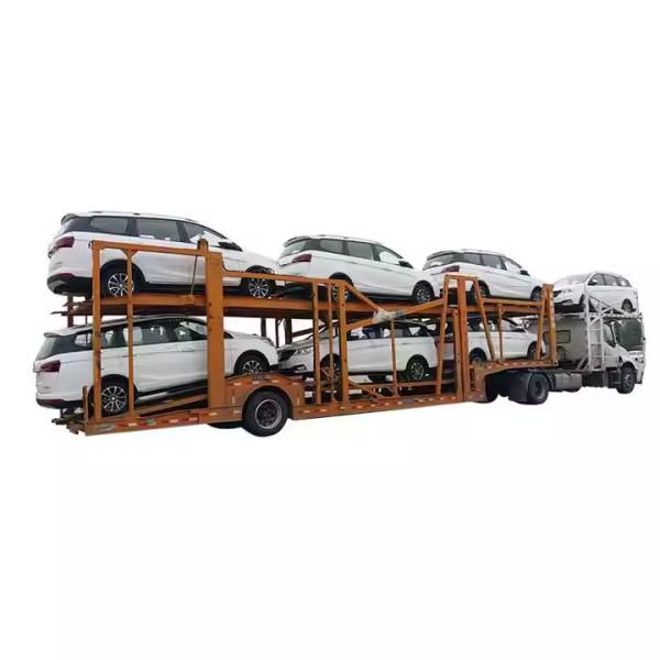 CIMC Heavy Duty 3 Axles Car Transport Semi Truck Trailer Car Carrier Trailer FUHUA Axles Steel 35000 Kg 10R22.5