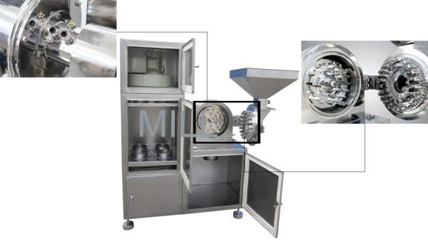 Natamycin Crusher Powder Grinder Machine With Dust Collector 20-120 Mesh