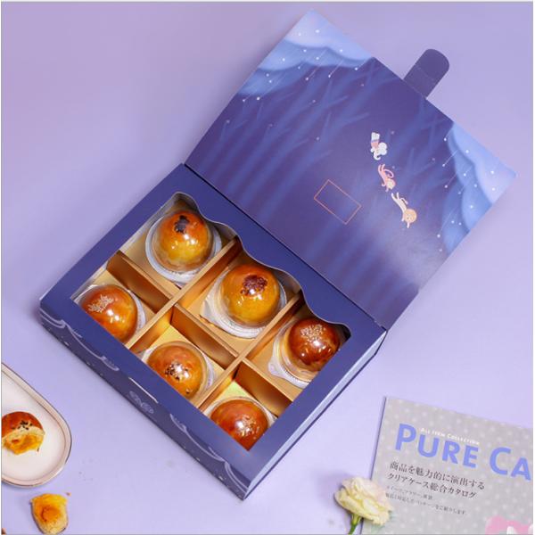 Повторно использованные коробки дисплея картона материалов изготовленные на заказ с упаковкой печенья окна