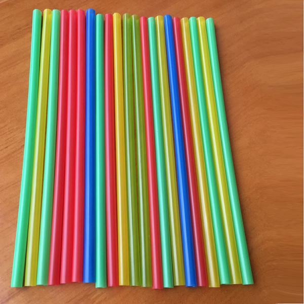 Colorful Straight Straws Disposable Drinking Straw plastic  245*7.5 mm