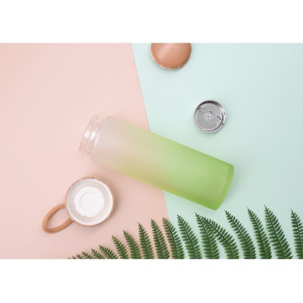 Portable Unbreakable Glass Water Bottle Borosilicate Glass Water Bottle With Bamboo Lid