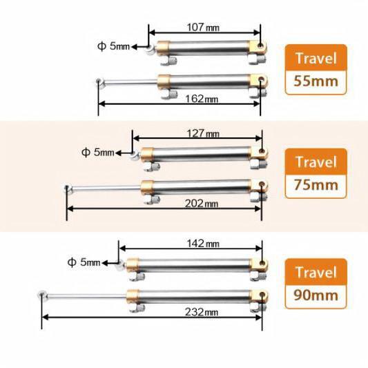 Экскаватор цилиндра заграждения гидравлического цилиндра 0.06mm Chrome экскаватора 55MM