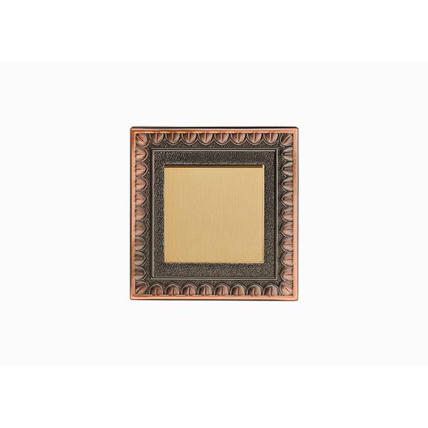 Amertop Brass Wall Switch Brass Panel,Retro style Light Switch 86*86mm 10A 250V