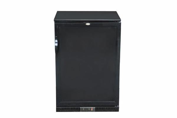 Black 128L Commercial Bar Refrigerator , Single Foaming Door Back Bar Fridge