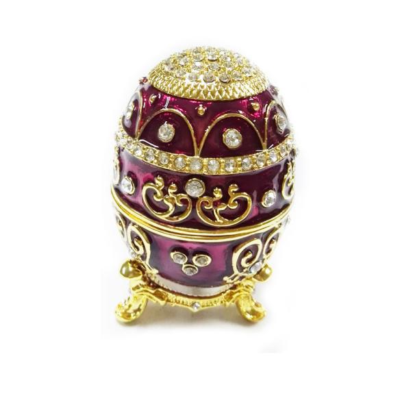Easter Russian faberge egg trinket ring box Vintage decor metal Faberge Egg Jewelry Box Russian Eater Egg Jewelry Box