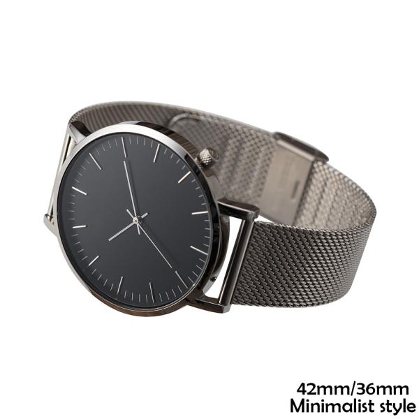 High End Minimalist Waterproof Watch Quartz Movement Polished Effect