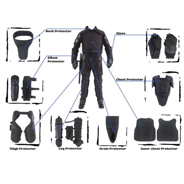 Security Anti Riot Armour Anti - Impact Fire Retardant Material For Incendiary Attacks