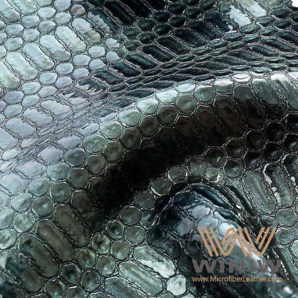 Embossed PU Crocodile Leather 1.2mm Thickness PU Faux Leather Fabric Waterproof