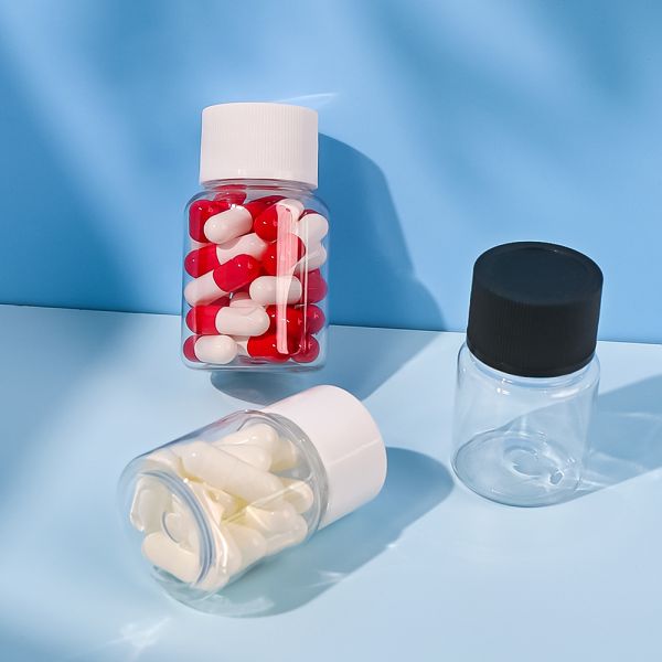 Transparent PET Cosmetic Sample Bottle with Screw Cap Seal in Customizable Sizes for Mini Cosmetic Containers