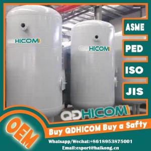Safe And Stable Vertical Air Tank Carbon Steel For Workshop Applications ISO