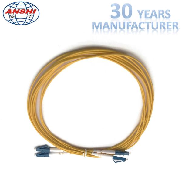 2 Meters Optical Fiber Patch Cord LC/UPC-LC/UPC , Duplex Fiber Optic Patch Cable G652D G657A1