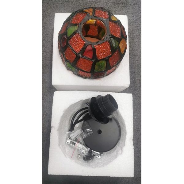 LED Colorful Glass Hanging Lamp Morocco Decor Turkish Mosaic Lamps (WH-DC-86)