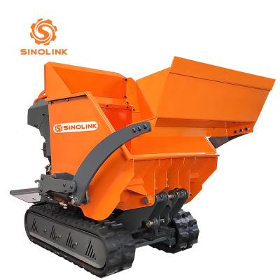 Hi Tip Mini Dumper Crawler Standing Construction Machine  500kg Load