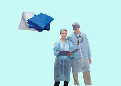 Tela médica não tecida azul ou branca Eco de Spunbond amigável e impermeável
