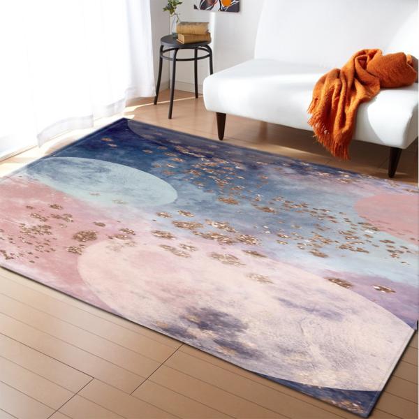 Non Skid 3D Printed Rugs 100*120cm Living Spaces Area Rugs