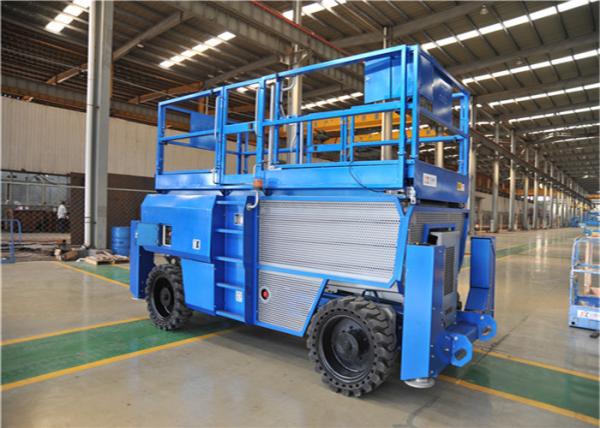 Hydraulic Scissor Table  2.2kw Self Propelled Steel Body Structure