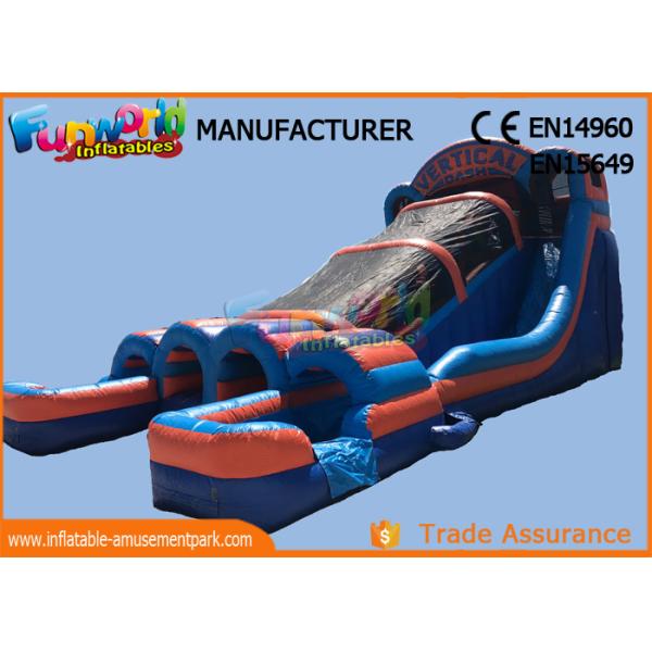 Vertical Rush Inflatables Obstacle Course , 0.55mm PVC Tarpaulin Commercial Blow Up Slide‎