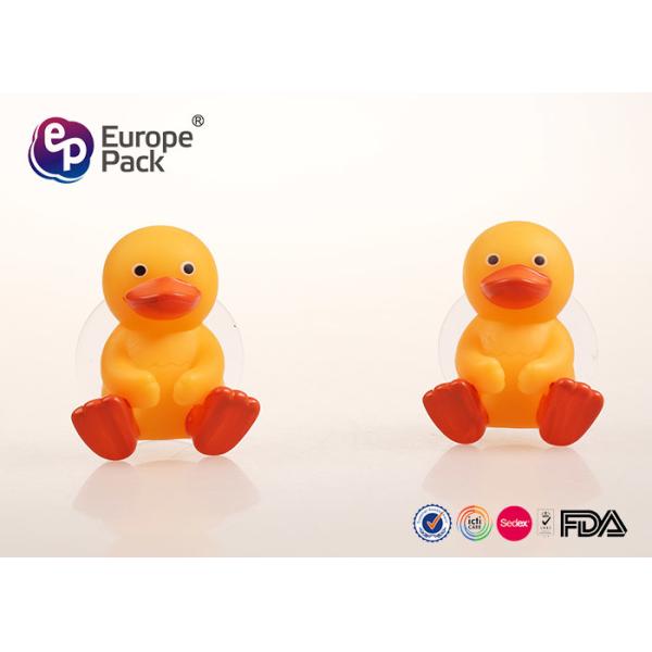 Kids Toothbrush Holder Plastic Food Grade Small Yellow Duck Design