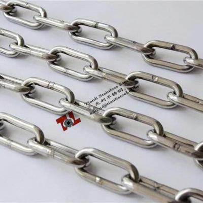 SUS 304 316 Stainless Steel Japanese Standard Long Link Chain with diameter 3mm