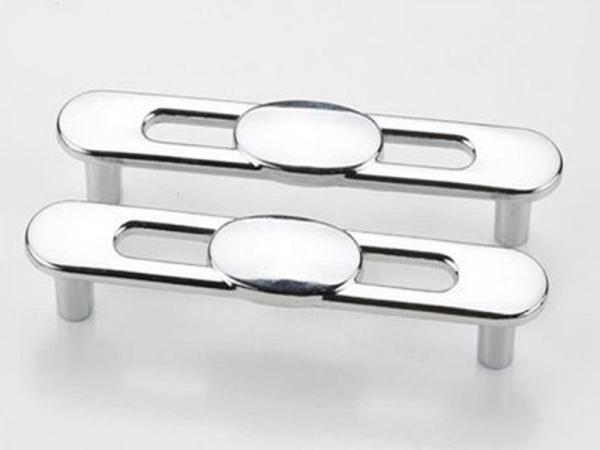 Silver Kitchen Cabinet Handles And Knobs ,  Hollow DesignZinc Drawer Knobs Chrome Drawer Pulls