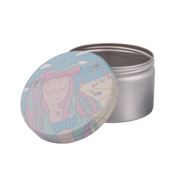 Custom Printed 200ml 250ml Cosmetic Jars 4 OZ 6.8 OZ 8.5 Oz Metal Tins