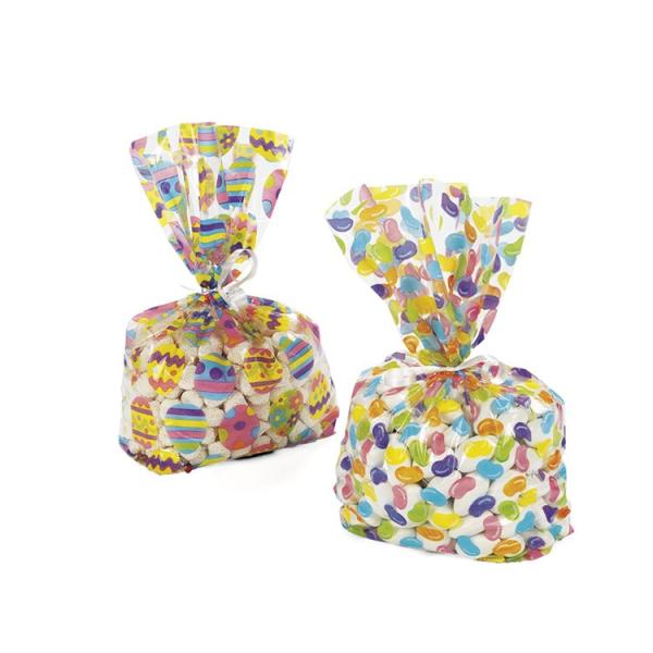 High Quality Easter Clear Plastic Cellophane Candy Bag Bopp Cello Treat Bag