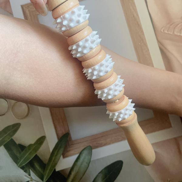 Natural Wooden Guasha Massage Stick Wood Swedish Cup Mushroom Massager Wood Therapy for Gua Sha Body Sculpting Muscle