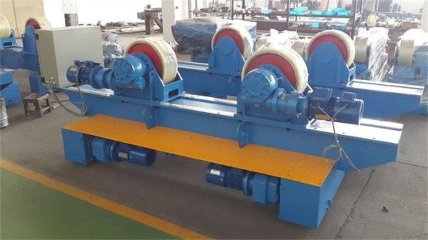 Bolt Adjustment Movable Pipe Welding Rollers , 20 T Capacity Pipe Supports Stands