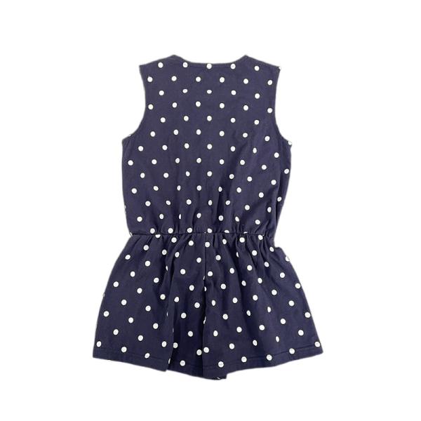 Customize Printed 100% Combed Cotton Sleeveless Jumpsuits for Kids Girls Customization