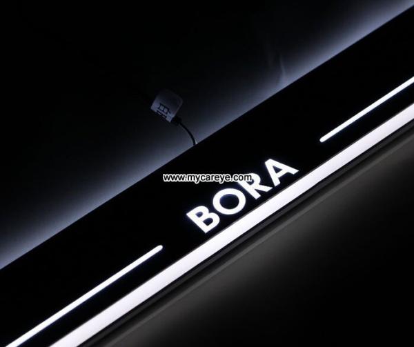 Volkswagen VW Bora car moving door floor lights LED door scuff plate light