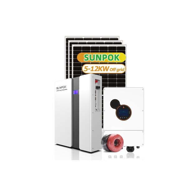 24V Residential Solar Photovoltaic System Complete Solar Panel System