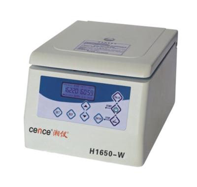Centrifugador de alta velocidade H1650-W do certificado 16500rpm do CE micro