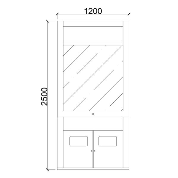 Scrolling T420mm 1.2mm Thickness Recycling Bin Advertising