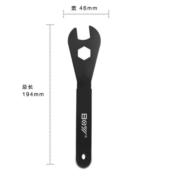 Top- 194*46mm Bike Head Hub Cone Spanner for Durable Pedal Headset Repair in Workshop