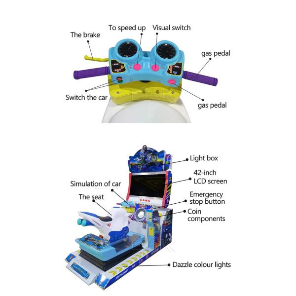 Adult Motorcycle Simulator Racing Car Arcade Machine for Amusement Park