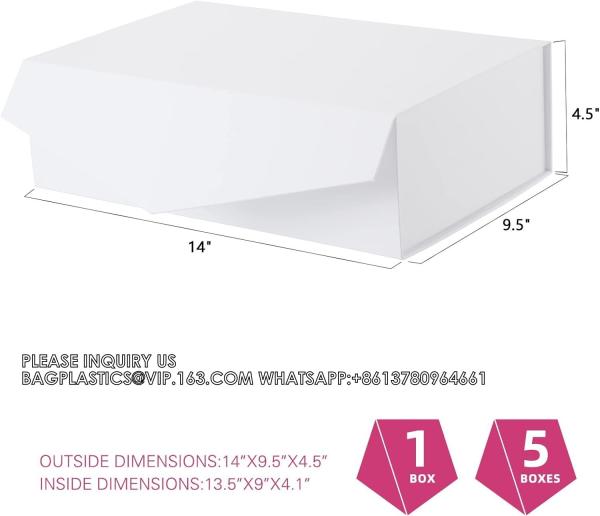 Holographic Silver Gift Boxes, Large Gift Boxes With Lids,Magnetic Closure Gift Boxes Presents, Bridesmaid Proposal