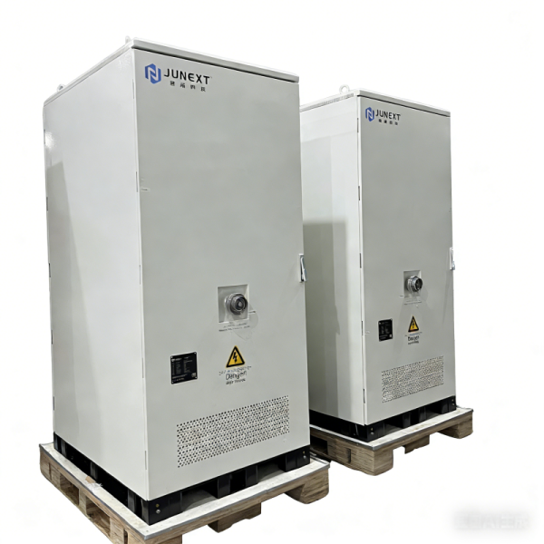 Junext 100kWh 215kWh 300kWh BESS Solar Energy Storage Battery Cabinet with Smart BMS for Outdoor Commercial Industrial Use