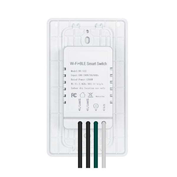 110V - 250V Wall Mounted Smart Switch 10A Wireless Smart Switches For IOS / Android Devices