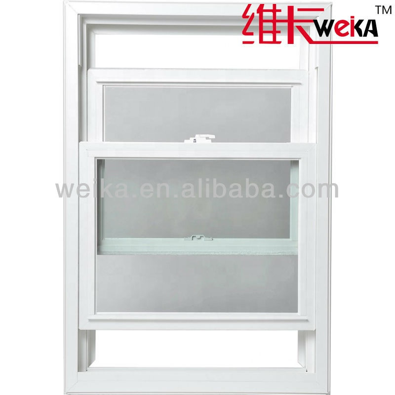 Американский дизайн UPVC однозаветные окна толщина 1,4 мм - 2,5 мм экологически чистые