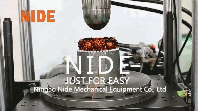 Bobina de la bobina del estator del motor de inducción que forma la máquina con el sistema hydráulico, tamaño medio