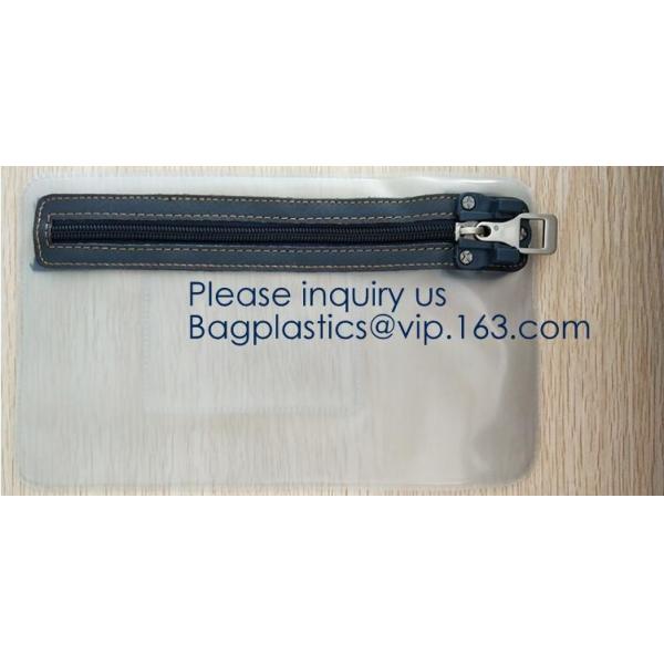 Zipper Vinyl PVC Leather Bank Deposit Bags Bank Deposit Bag With Key Ring,Locking Courier Bag 1000 Denier Nylon Combinat