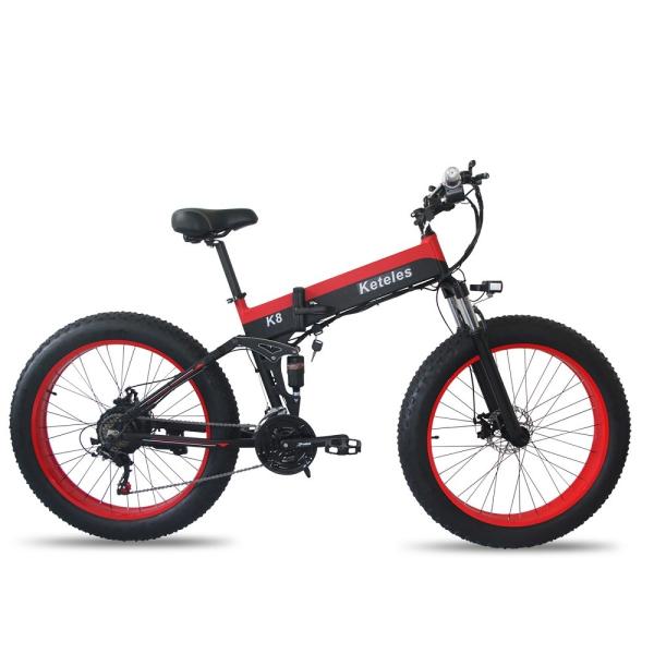 EU Quality 26x4.0 inch Fat Tire Folding E-Bike 1000W Motor 13AH Lithium Battery 21-Speed Electric Bike Drop Shipping Available